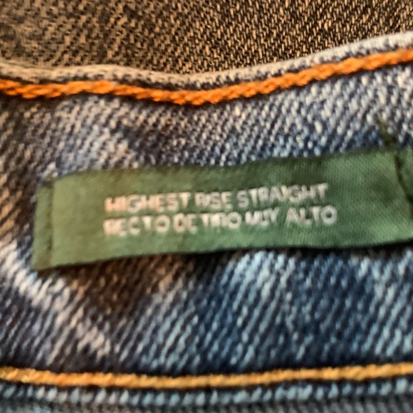 wildfable highest rise straight jeans w/ holes - Picture 4 of 4